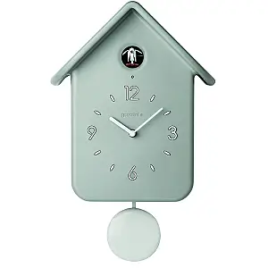 Guzzini Orologio da parete con pendolo grigio