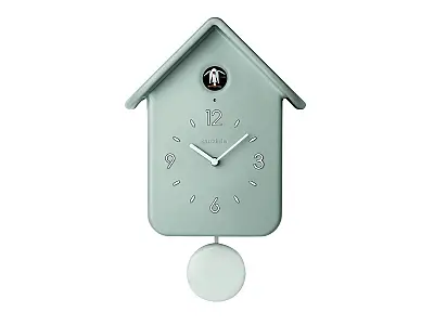 Guzzini Orologio da parete con pendolo grigio