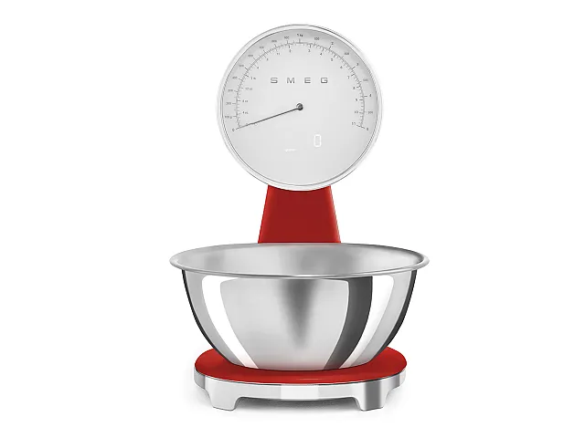 Smeg bilancia analogica e digitale ROSSA