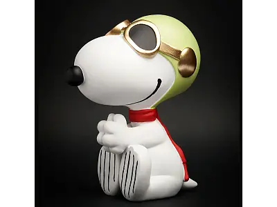 Blogo SNOOPY AVIATOR 12 cm - BIANCO