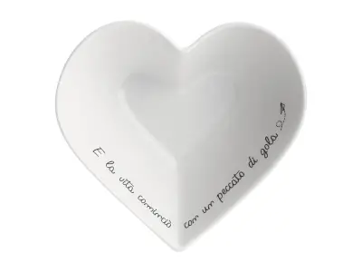 La Porcellana Bianca Coppetta cuore