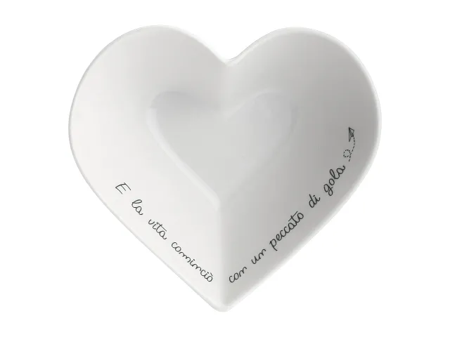 La Porcellana Bianca Coppetta cuore