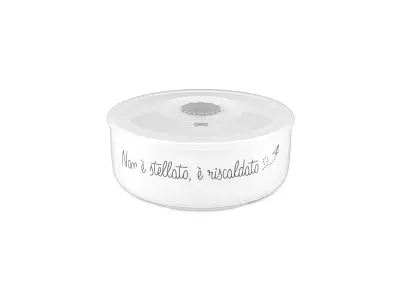 La Porcellana Bianca Ciotola con tappo in silicone