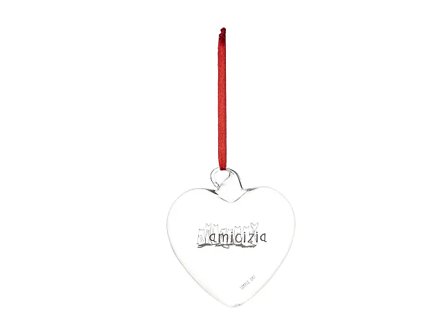 Simple Day Pallina cuore in vetro soffiato