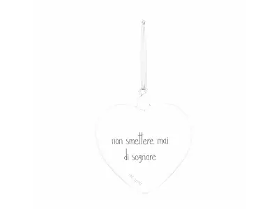 Simple Day Pallina cuore in vetro soffiato
