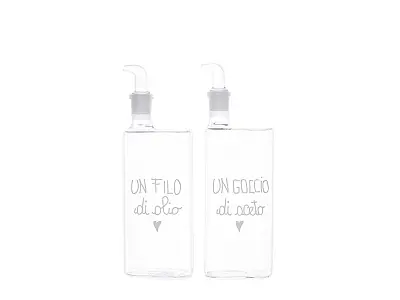 Simple Day Set 2 bottiglie Olio e Aceto