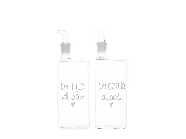 Simple Day Set 2 bottiglie Olio e Aceto