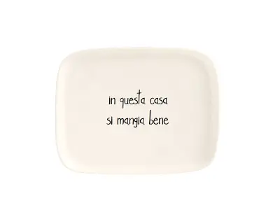 Simple Day Piatto rettangolare